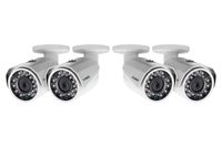1080p HD weatherproof night vision security cameras 4 pack