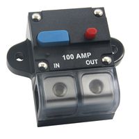 ZOOKOTO 12-24 Volt DC 100A Circuit Breaker, 0 or 4 Gauge Trolling Motor Auto Car Marine Boat Bike Stereo Audio Inline Fuse Holders Inverter (100A)
