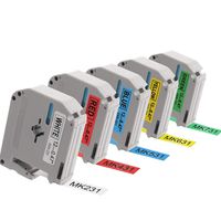 Compatible with Brother P-Touch M Tape, Replacement for MK231 MK431 MK531 MK631 MK731 0.47 Inch (12mm) x 26.2 Feet (8m) Work with Brother Label Maker PTM95 PT70BM