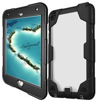 AICase iPad Mini 4 Waterproof Case, IP68 6.6ft Underwater, Dust Proof, Snow Proof, Shock Proof, Dirt Proof, Heavy Duty Touch Screen Protective Case Cover for iPad Mini 4 (Black)