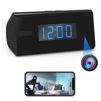Hidden Camera Spy Camera Clock - Mini Camera Wireless HD WiFi Night Vision PIR Motion Detector Video Recorder Nanny Cam -30 Days Standby - Remotely Real Time View