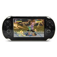 CZT 4.3 inch 8GB Double Joystick Handheld Game Console Build in 1200 Games Video Game Console Support Arcade/neogeo/CPS/FC/SFC/GB/GBC/GBA/SMC/SMD/SEGA Games MP4 Player (Black)