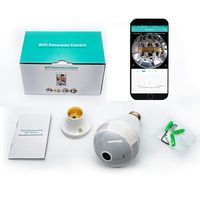 Taber Bulb Camera 1080P HD 360° Panoramic WiFi Wireless Security Bulb Fisheye Network IP Camera