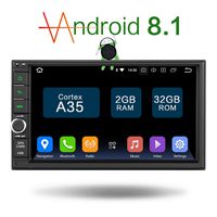 AMASE AUDIO Amaseaudio Android 8.1 Upgrade 32GB ROM 2 Din in Dash Car Stereo Head Units GPS Navigation Mirrorlink with Backup Camera