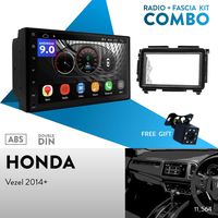 UGAR EX9 7" Android 9.0 DSP Car Stereo Radio Plus 11-564 Fascia Kit for Honda Vezel 2014+