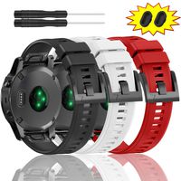 ZEROFIRE Bands for Garmin Fenix 5 and Fenix 5 Plus Watch Strap Replacement Silicone Band Compatible with Forerunner 935, 945, Approach S60, Quatix 5 Smartwatch, Including Anti-dust Plug - 3 Pcs