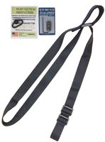 STI 2 Point Rifle Sling - Adjustable Gun Sling with Fast-Loop and 1.25 inch Webbing for Hunting Sports and Outdoors (Black w/ 1 QD Swivel & M-LOK QD Mount)