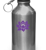 Yadda-Yadda Design Co. Lotus Flower - Design 1 - Vinyl Decal for Water Bottle | Thermos Vinyl Decal Copyright Vinyl Decal Copyright (2" w x 2" h) (Color Choices) (Purple)