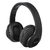 Bluetooth Headphones Over Ear, 15 Hrs Wireless Headphones, Foldable, Soft Memory-Protein Earmuffs,Rechargeable Hi-Fi Stereo Headset,CVC6.0 Headphones with Mic for Cellphone/Tablet/TV(Black)