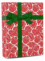 30" X 417' Red Feather Gift Wrap