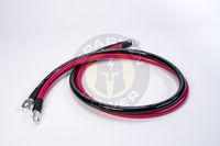 Spartan Power 4 ft 4/0 AWG Gauge Battery Cable Set Made in America - Many Lengths of Cables to Choose from