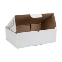 Duck Brand Self-Locking Mailing Box, Catalog Size, 13" x 9" x 4", White, 1-Pack (1062958)