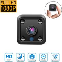 Mini Camera Wireless WiFi Camera HD 1080P Mini Camera Small Home Security Camera Covert Nanny Cam Indoor Video Recorder Motion Activated/Night Vision (Black)