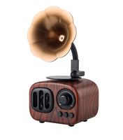 Awescam Wireless Bluetooth Portable Speaker with HD Sound and Bass, Louder Volume and Superior Sound, Bookshelf Home Speakers, Classical Speakers for iPhone, Samsung (Brown)