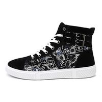 Men's Shoes,Men's Lace-UP High Help Sport Shoes Non-Slip Digital Printing Sneakers,Shoe for Men(9.5,White)