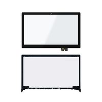 LCDOLED Compatible 15.6 inch Touch Screen Digitizer Front Glass Panel + Bezel Replacement for Lenovo Flex 2-15 2-15D 20377 20405 59422158 59422160