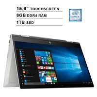 2019 HP Envy x360 2-in-1 15.6 Inch Touchscreen FHD Laptop (Intel 4-Core i5-8250U up to 3.4GHz, 8GB DDR4 RAM, 1TB SSD, Intel UHD Graphics 620, WiFi, Bluetooth, HDMI, HD Webcam, Windows 10) (Renewed)