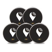 TrackR Pixel - Bluetooth Tracking Device. Key Tracker. Phone Finder. Wallet Locator - Black (5 Pack)