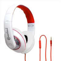 Over The Ear Stereo Wired Headphone with in-Line Microphone Headphone White (SY-AUD63112)