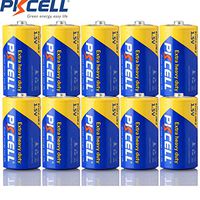 10 Pack C Size 1.5V R14P UM2 280 Minutes Heavy Duty Batteries C Battery