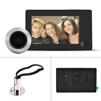 Yoidesu Digital Peephole Door Viewer,Door Peephole Security Camera 140¡ã Wide Angle Camera,4.3-inch LCD Color Display Electronic Peephole,Electronic Cat Eyes