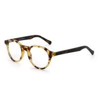 JIM HALO Anti Blue Light Retro Round Spring Hinge Computer Glasses Reduce Eye Fatigue (Tortoise Frame/Blue Light Blocking Lens)