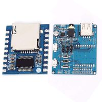 Serial Control Voice Board Support MP3/WAV, Maluokasa 8 Bit I/O Control SD Card TF Card with UART Voice Controller Shield for XY-V17B
