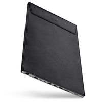 DockCase A1s Docking Station Microfiber Leather Case Bag for MacBook Pro 15" - Upgrade Version with Cooling Fan - Space Gray