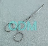 ODM Stainless Steel Curved Pet Hemostat with Locking Ratchet, 5-1/2-Inch