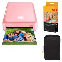 Kodak Mini2 Instant Photo Printer (Pink) Basic Bundle + Paper (20 Sheets) + Deluxe Case
