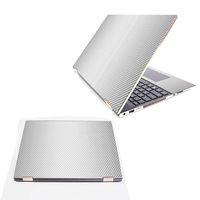 Mightyskins Skin Compatible With Hp Spectre X360 15.6" (2018) - White Carbon Fiber | Protective, Durable, And Unique Vinyl Decal Wrap Cover | Easy To Apply, Remove, And Change Styles | Made In The Usa