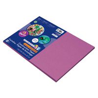 Riverside 3D Construction Paper, Magenta, 12" x 18", 50 Sheets