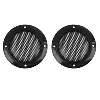 X AUTOHAUX 2pcs Grill Cover 2" Mesh Protector Car Speaker Cover Woofer Subwoofer Grill