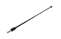 AntennaMastsRus - 7 Inch Black Short Antenna is Compatible with Dodge Ram Truck 1500 (2009-2019) - Spiral Wind Noise Cancellation - Spring Steel Construction - Stainless Steel Threading