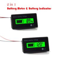 MGGi 12V 24V 36V 48V Battery Meter,Battery Capacity Voltage Indicator,Lead-Acid & Lithium ion Battery Charge Discharge Monitor,for Motorcycle Car Truck Vehicle Marine Boat Golf Cart Club Car Forklift