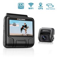 Dash Cam 4K, EACHPAI E100 Pro Dash Camera Dual Front and Rear Single Front 4K Dual 1080P Dash Cam for Cars with WiFi, GPS, Motion Detection, Parking Monitor, G-Sensor, Loop Recording, WDR
