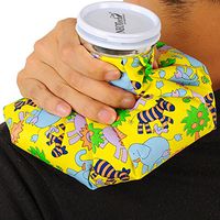 Neotech Care Ice Bag for Injuries, Swelling, Headache, Pain Relief, First Aid - Cold Pack Screw Top Lid - Reusable, Refillable, Flexible & Waterproof Pouch/Bladder Style (8 inch, Animal Design)