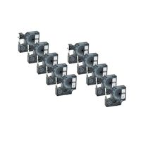 GREENCYCLE Compatible for DYMO Industrial Heat Shrink Tubes 18053 use in LabelWriter and Industrial Label Makers Rhino 1000 3000 4200 5000 5200 6000 LabelManager 450 Duo Black on White 3/8" 10 Pack