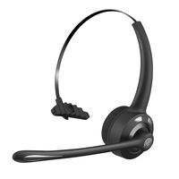 Truck Driver Bluetooth Headset/Office Headset,TURN RAISE Professional Over-The-Head Wireless Earpiece for Trucker Receptionist Clerk (Upgrade)
