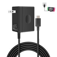 Nintendo Switch AC Power Adapter. YTEAM Fast USB Type C PD Charger Power Supply for Nintendo Switch. 5FT(1.5M) Power Cord and Type C Fast Charging Kit for N-Switch Dock / Pro Controller and Support TV Model.