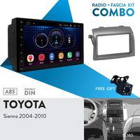 UGAR EX6 7" Android 6.0 Car Stereo Radio Plus 11-165 Fascia Kit for Toyota Sienna 2004-2010