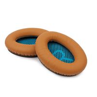 REYTID Replacement Brown Ear Pads Kit for Bose QuietComfort 2 / QC15 / QC25 Headphones Cushions - 1 Pair Earpads