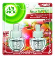Air Wick Scented Oil 12 Refills, Apple Cinnamon Medley, (6X2x.67oz), Air Freshener