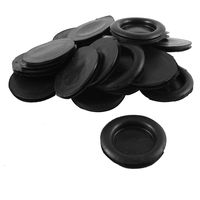 uxcell Wire Cable Protective Armature Rubber Grommets 40mm Dia 20PCS Black