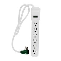 GoGreen Power GG-16103MS 6 Outlet Surge Protector w/ 2.5' Cord, Case of 24 Pack