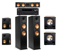 Klipsch 5.2 Home Theater System - RP- 2 RP280F, RP450C, 2 RP250S, 2PL200II with Onkyo TX-NR686