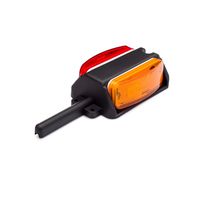 Lumitronics Pre-Wired Right Fender Clearance Trailer Light Assembly (Amber/Red)