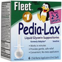 FLEET PEDIA LAX LIQ GLY SUPPOS 6EA FLEET C.B. COMPANY