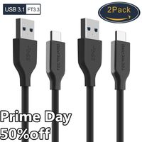USB Type C Cable USB C Cable to USB 3.1 /USB 3.0 Compatible with Samsung Galaxy Note 9 S9 S8 Note 8, LG V30 G6 G5, Pixel, Nintendo Switch(3.3FT-2 Pack)