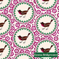 Emma Bridgewater IHR Cocktail or Tea Small Napkins Christmas Joy Robin 25 cm square
